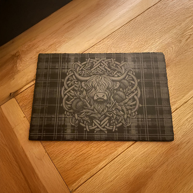 Highland Cow Slate Placemats and Coasters