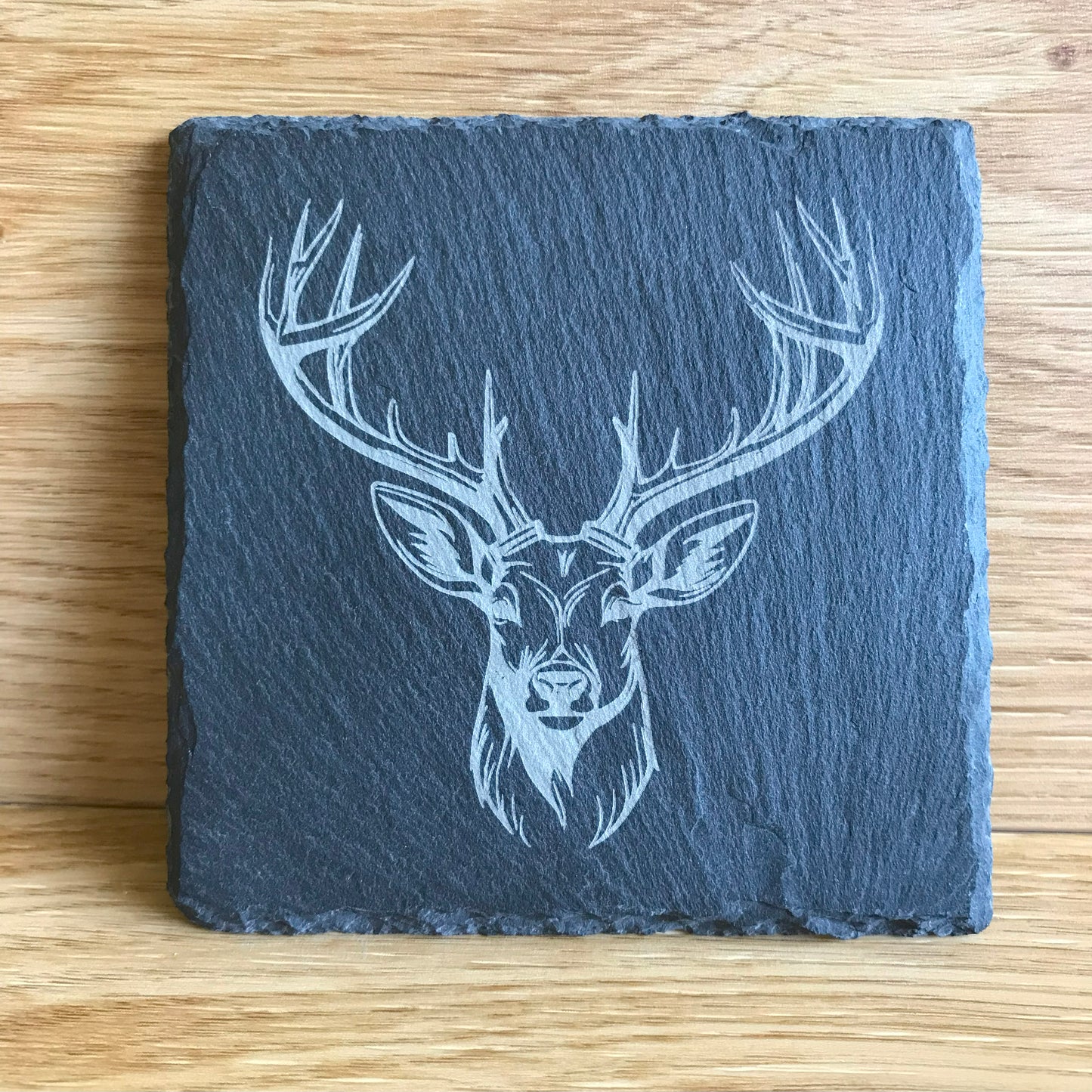 Highland Stag Art Stone Slate Coaster