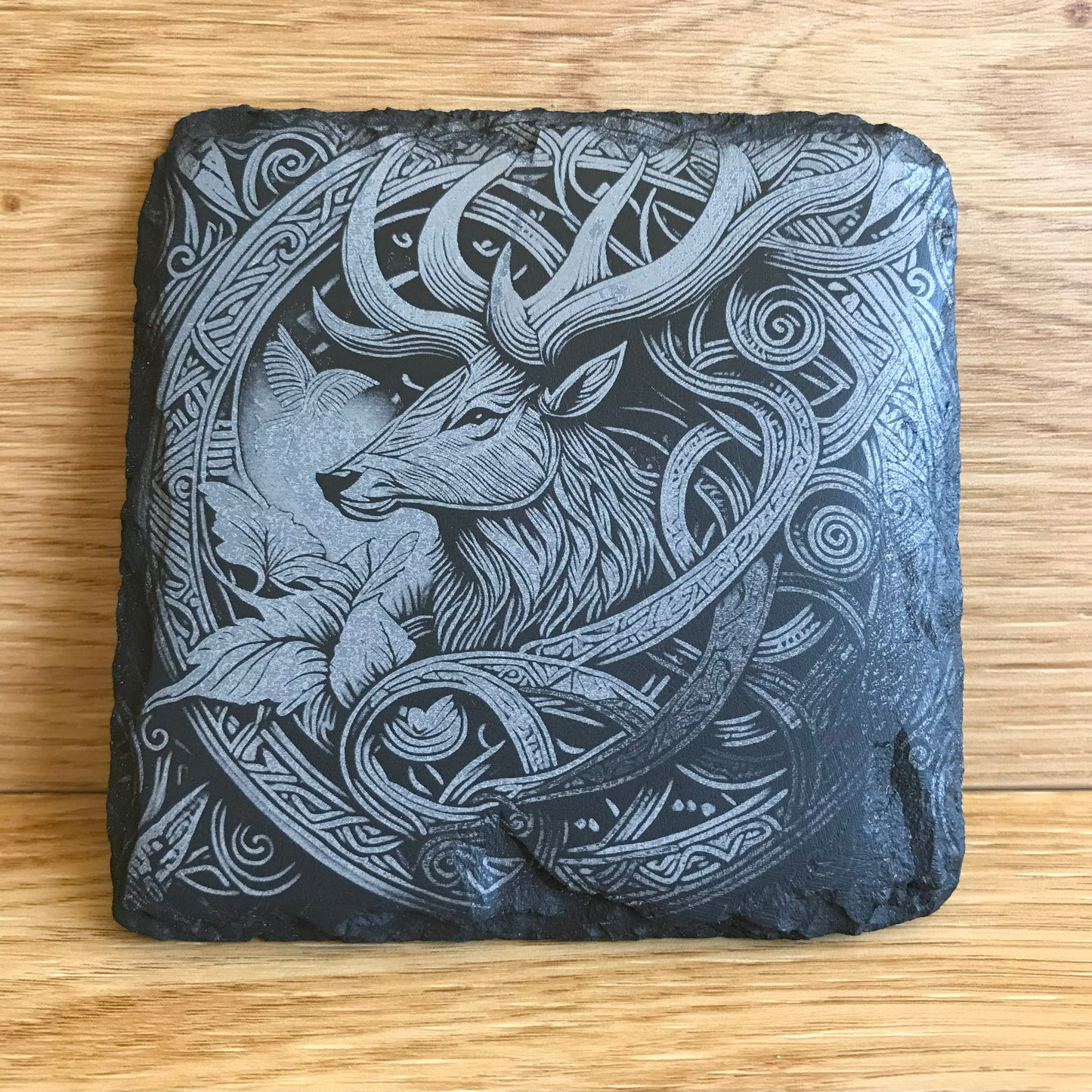 Highland Stag Stone Slate Coaster