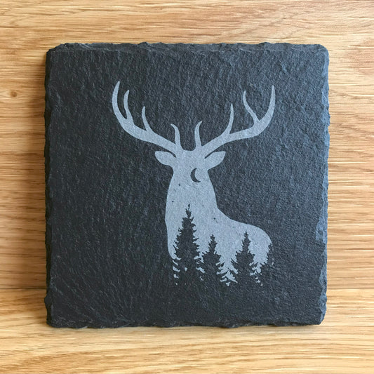 Highland Stag Silhouette