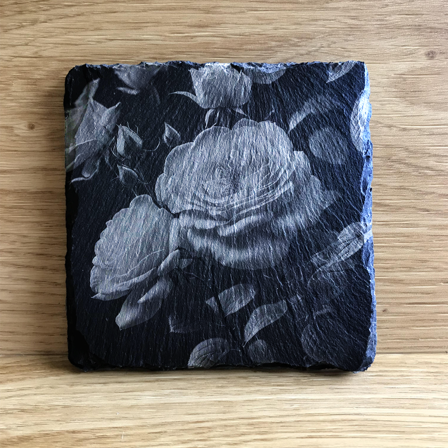 Roses in Bloom - Set of 4 Stone Slate Coasters