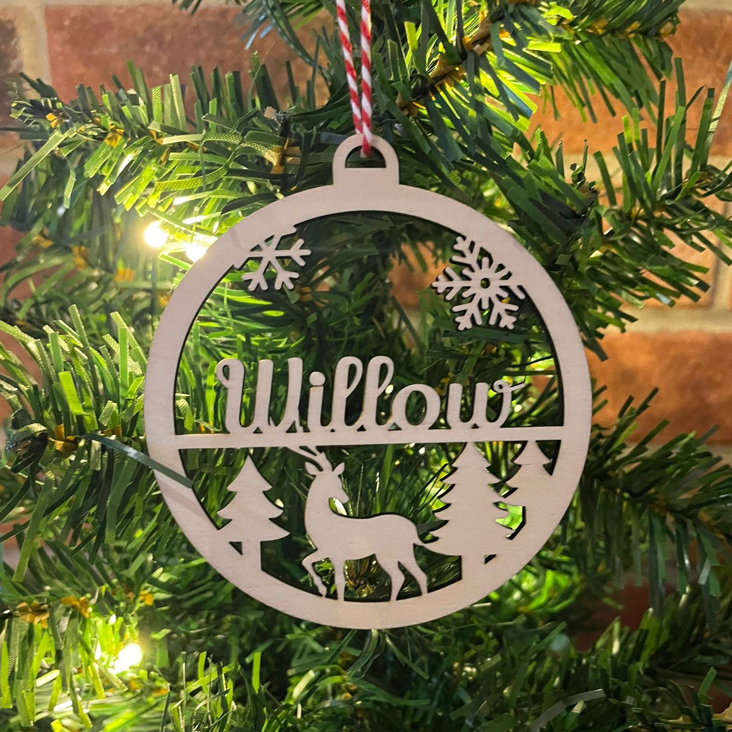 Personalised Wooden Christmas Tree Hanger